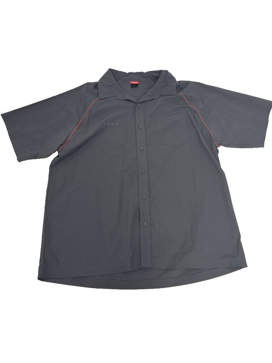 Trek Other - Trek Bicycles Gray Button Mechanics Shirt Mens Size XXL